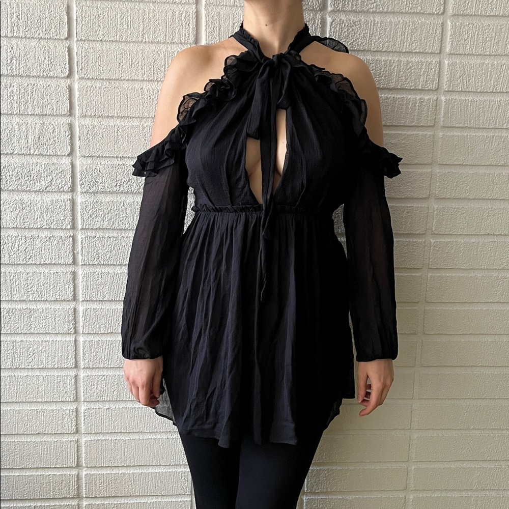 Free People Ruffle Top - Picture 2 of 5